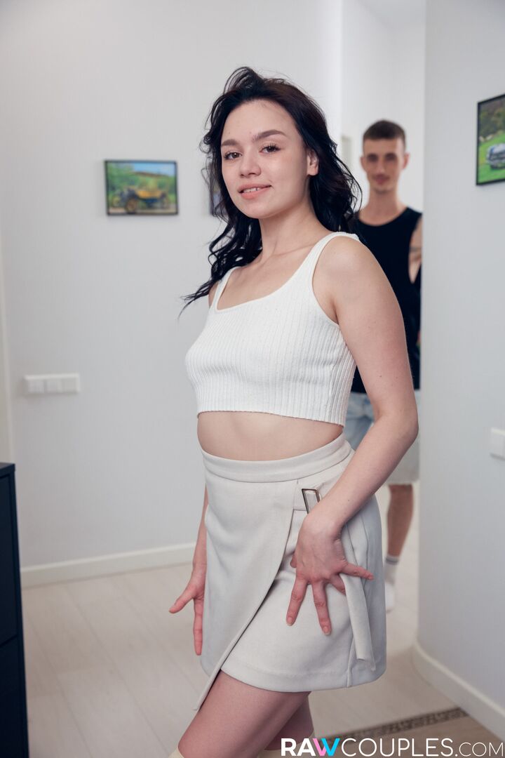 Couple opens the bedroom’s doors