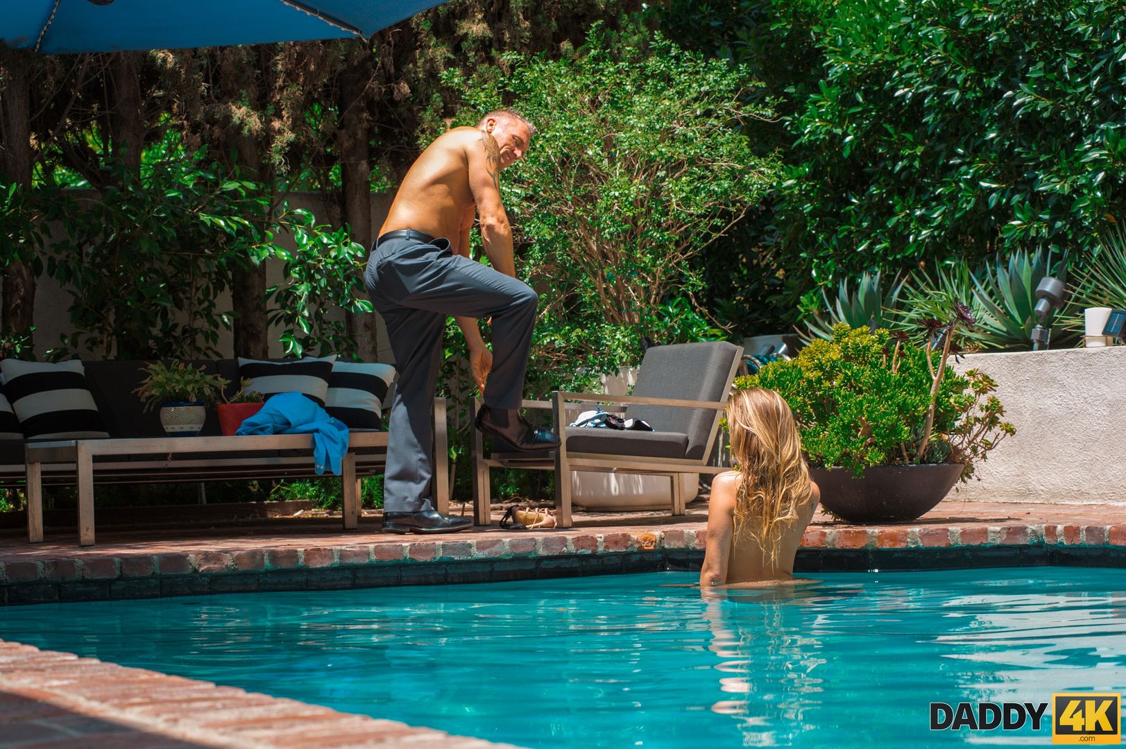 Pool sex with a buffoon’s father