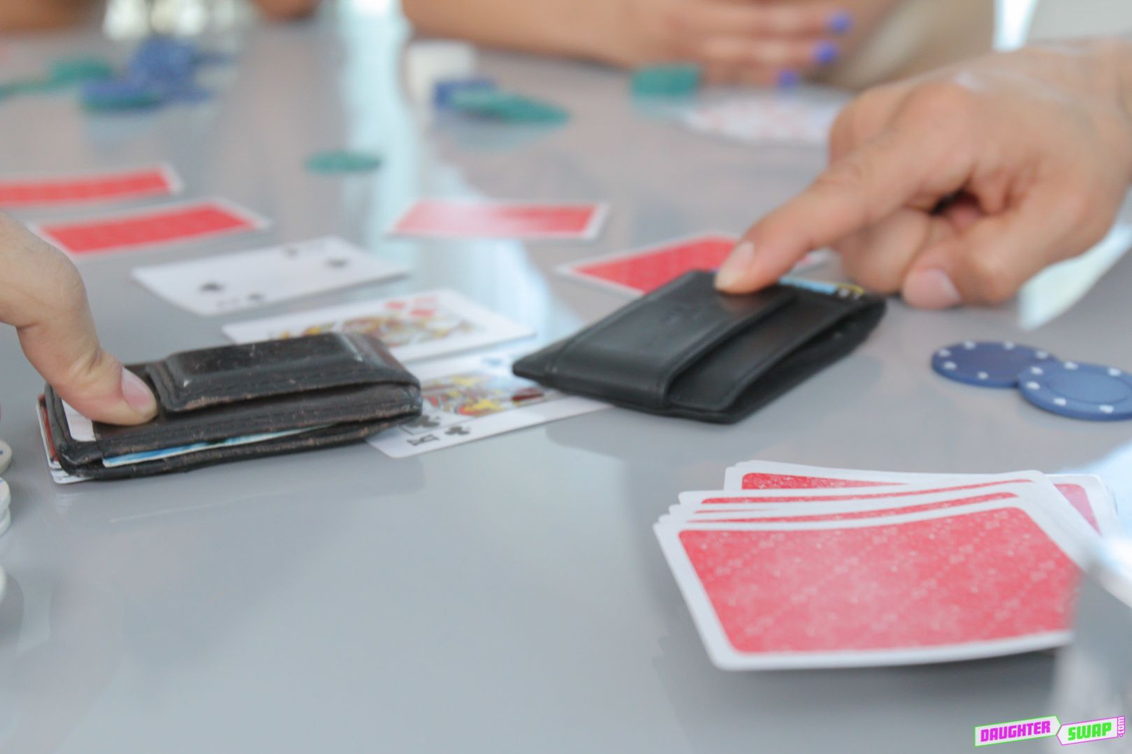 Strip Poker And Stroke Her