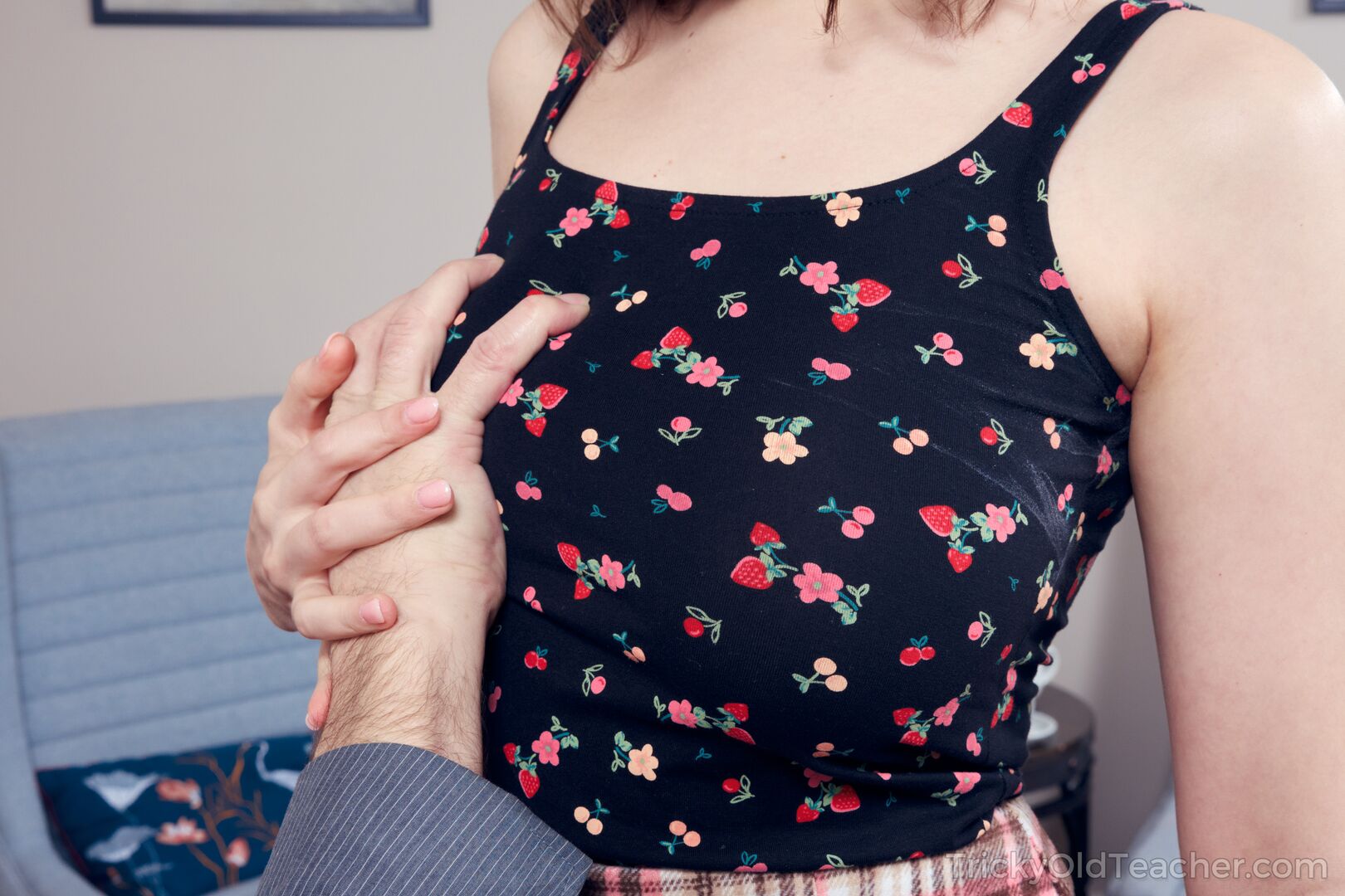 Opening pussy to pass the exam