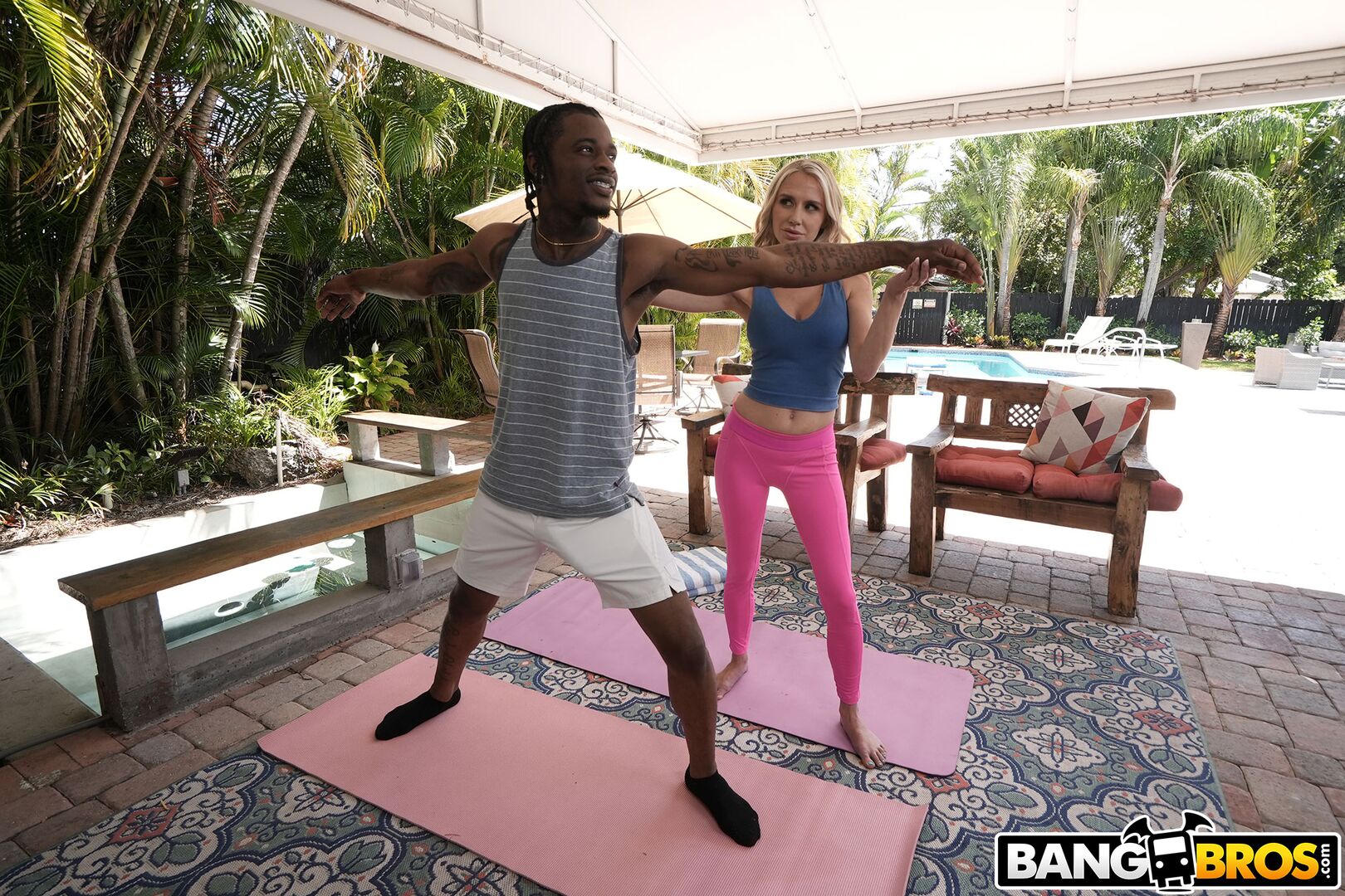 Monster Cock Stretches Yoga Instructor