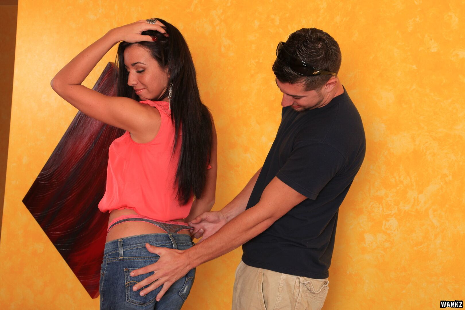 Hot Brunette Stephani Gets Fucked Hard Up Her Ass