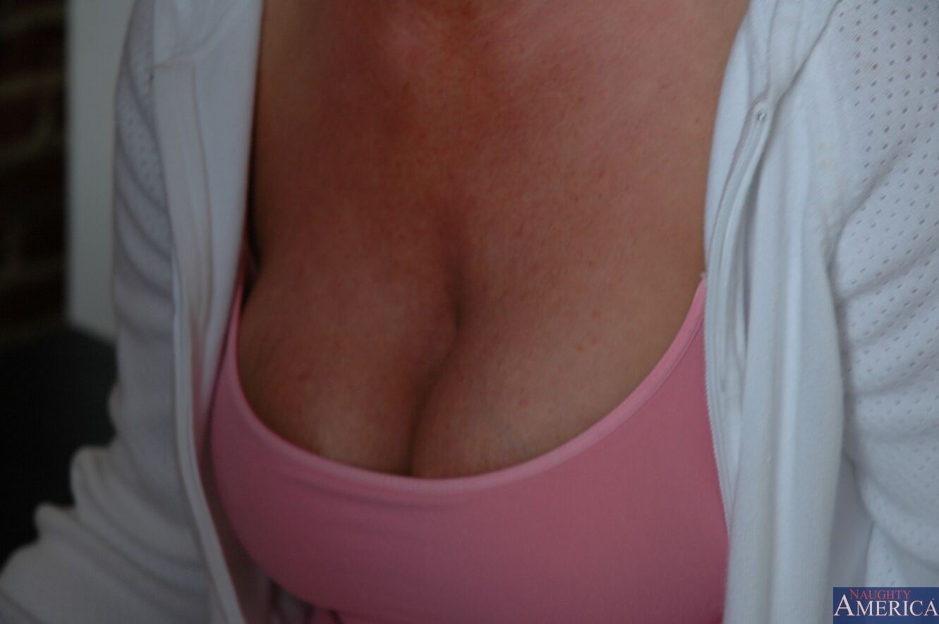 Professor Allison Kilgore fucking in the desk with her tits