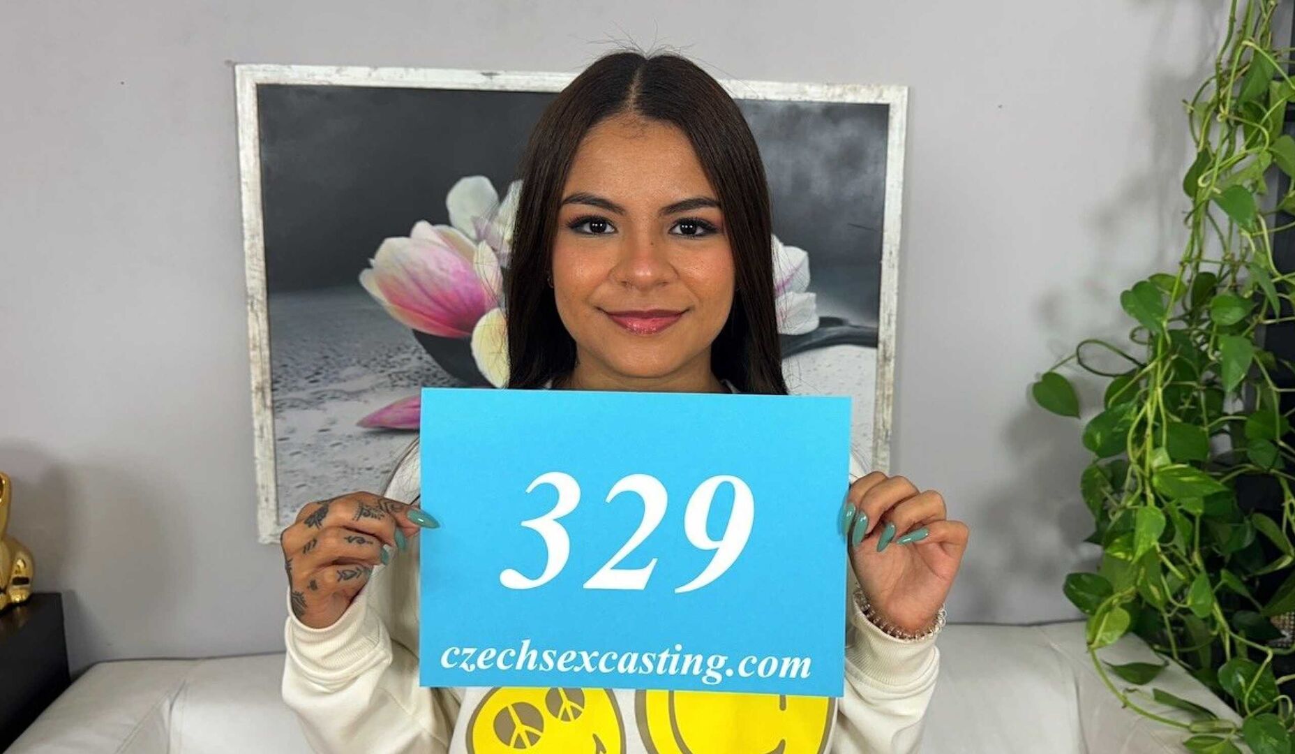 Cute and sexy Latina has no inhibitions