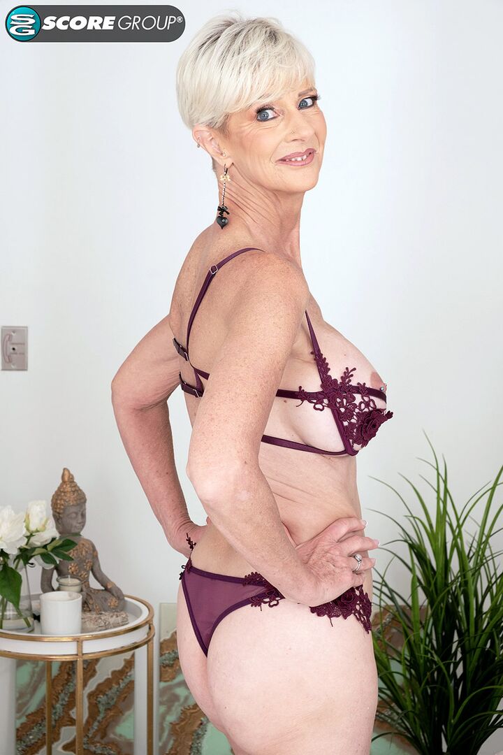 HOW DEEP INTO HER PUSSY CAN THIS 60-YEAR-OLD'S FINGERS GO?