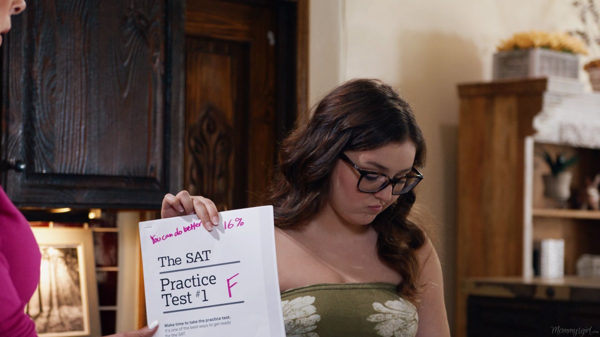 Sore About Her Test Score