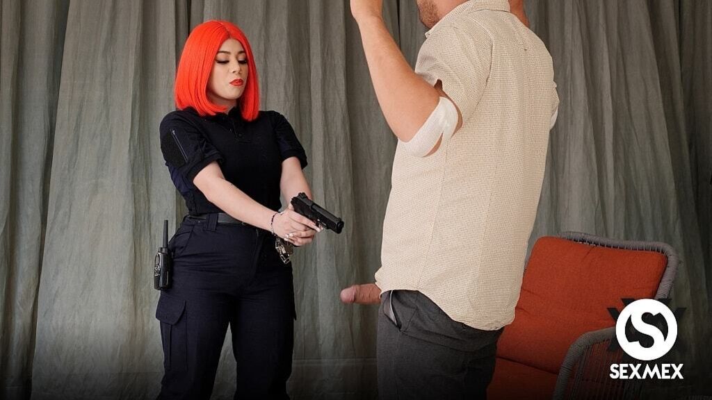 SEXY AND PERV POLICE GIRL . GISELLE MONTES