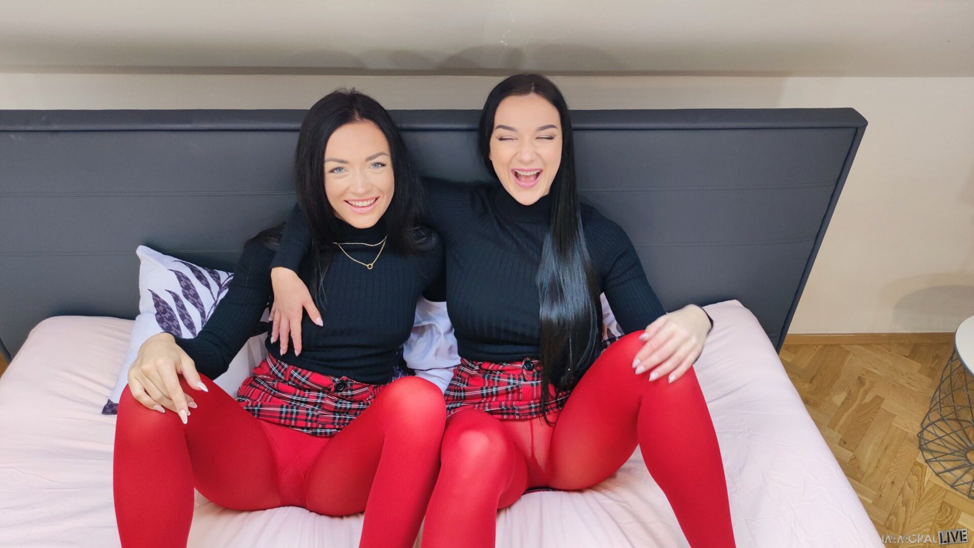Part 1 -- Hardcore Handcuffed Threesome w Big Ass BFF Lady Gang & Zuzu Sweet