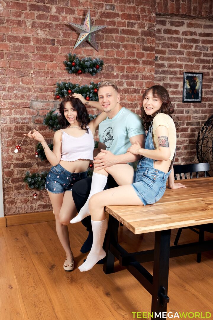 Decorating day with hard sex
