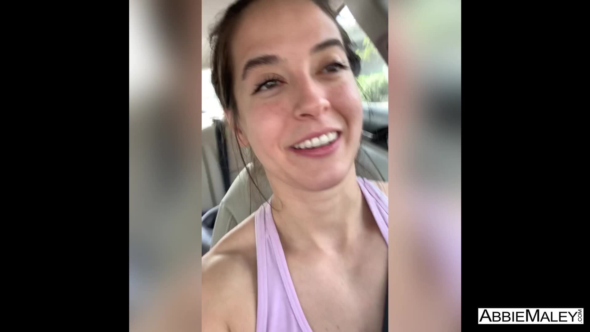 Abbie Maley Super Sloppy Blowjob In A Car