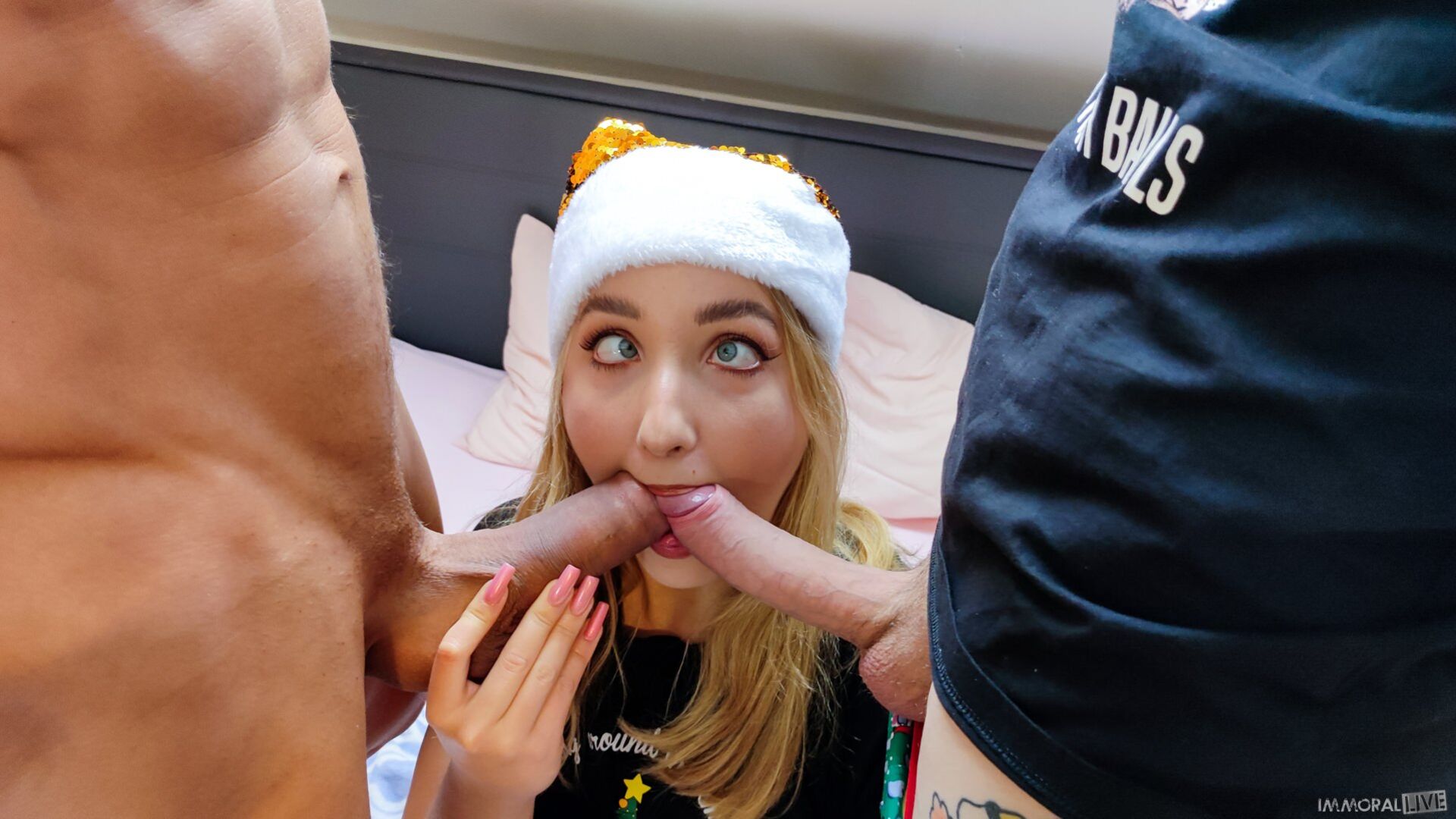 Hardcore Taboo Anal Threesome Makes PAWG Cum Like Crazy