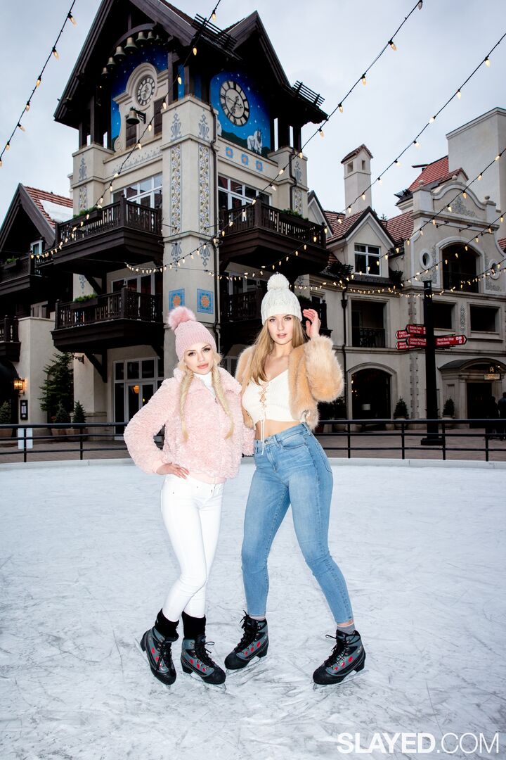 Snow Bunnies Mia And Alex Have Insatiable Appetites