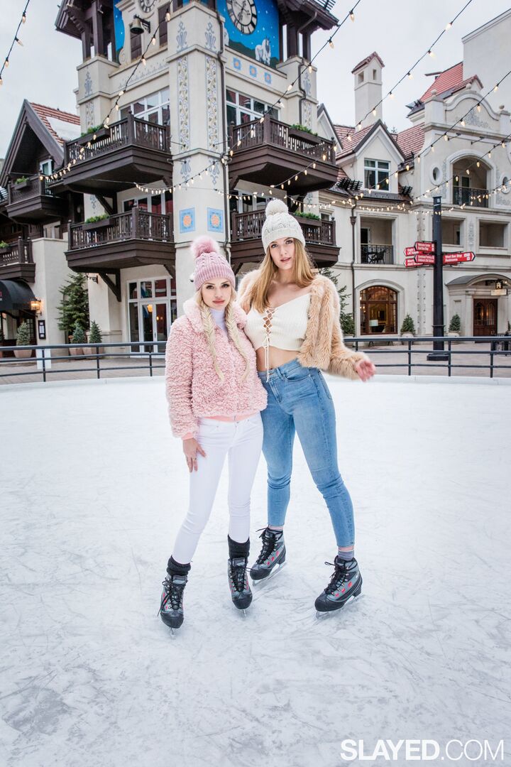 Snow Bunnies Mia And Alex Have Insatiable Appetites