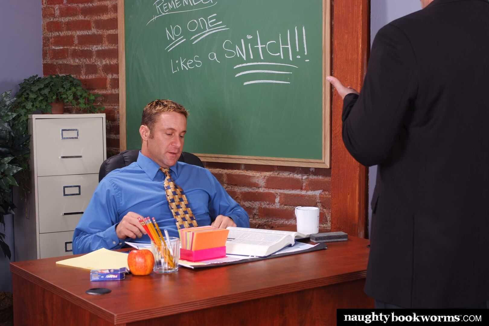 Cute blonde Ziggy tries to take her Professor's huge cock after class