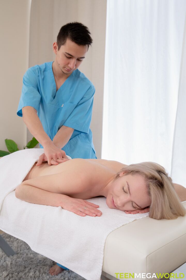 Hard sex during massage