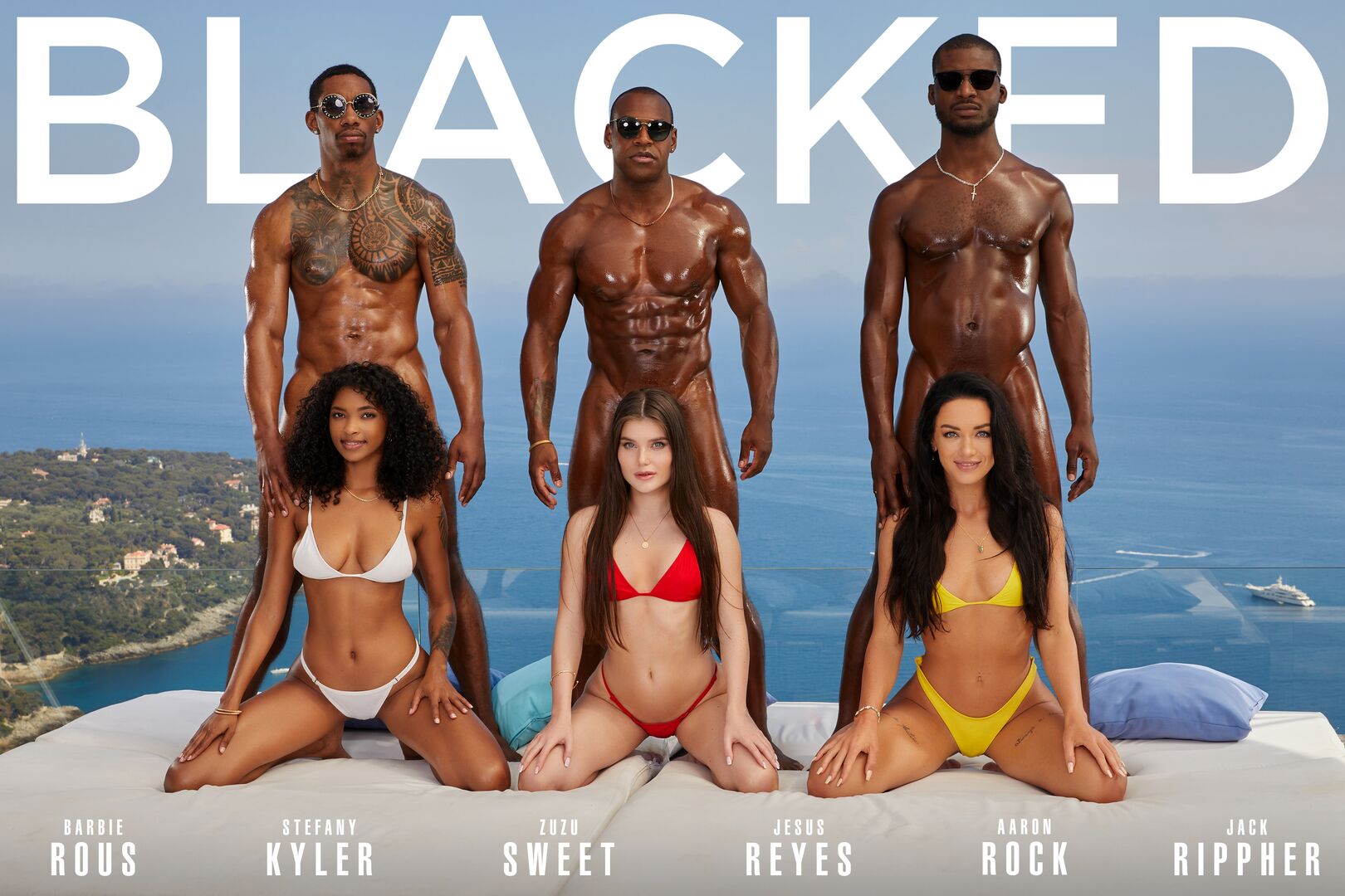 Barbie Stefany And Zuzu Have 3 BBC Pool Side Orgy