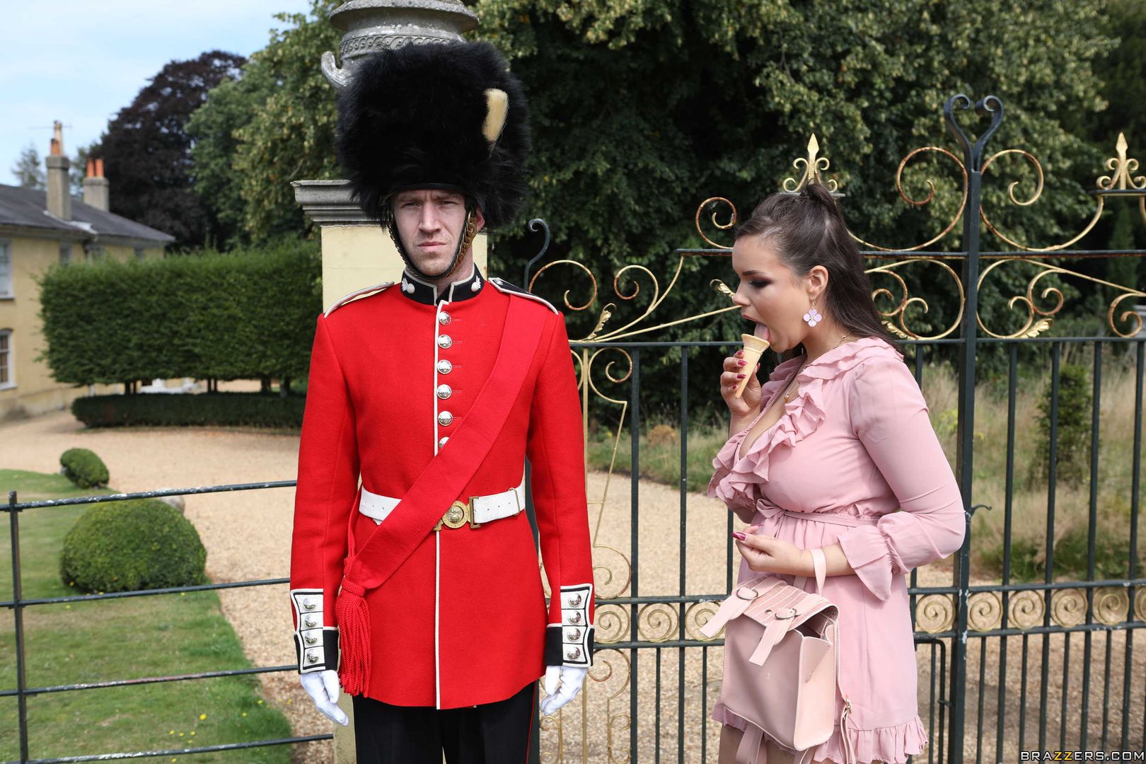 Stroking The Guard's Post