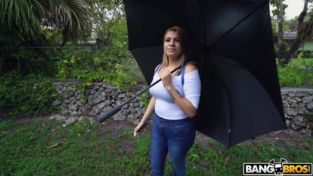 Big Tit Latina Hops on The Bus