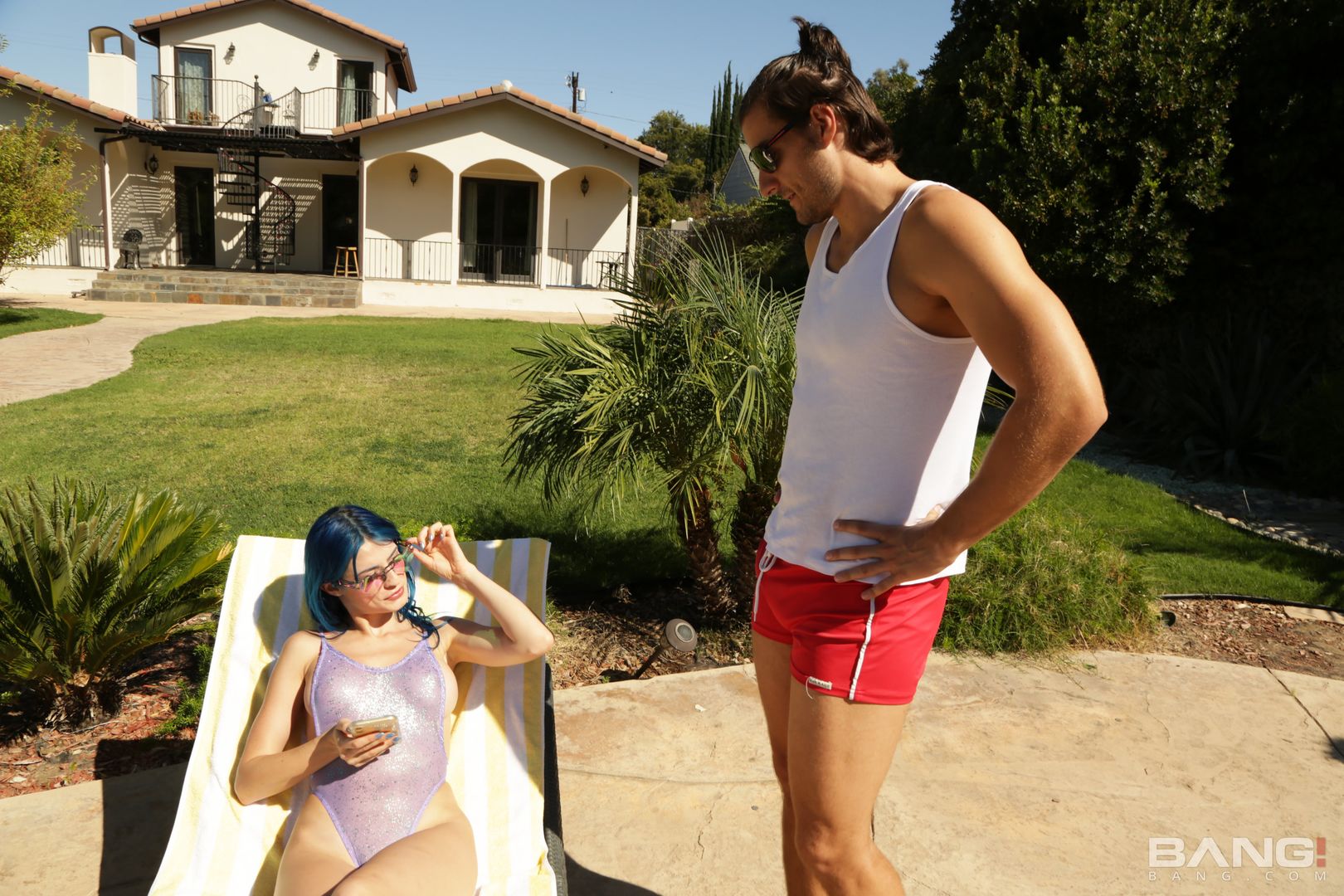 Jewelz Blu Saves An Exchange Student And Gets Rewarded With His Dick