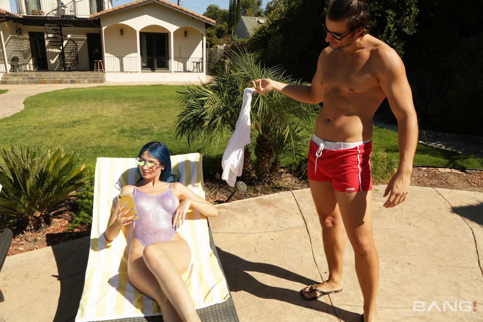 Jewelz Blu Saves An Exchange Student And Gets Rewarded With His Dick