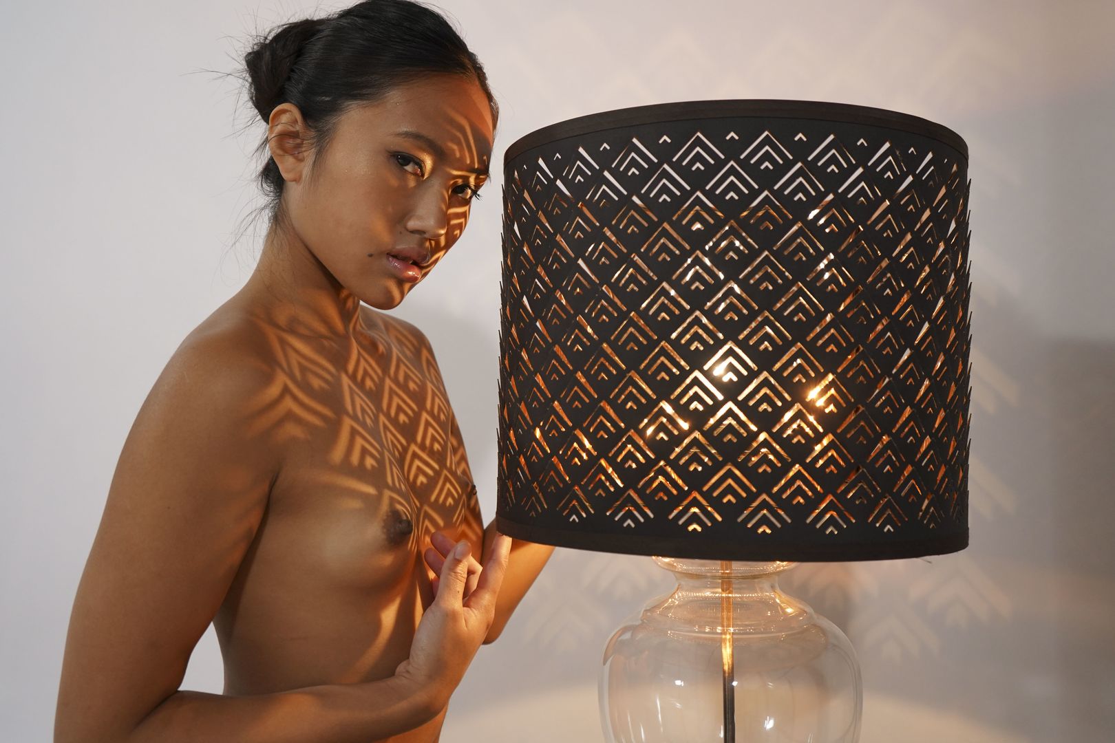 Petite Thai shares dildo with teen