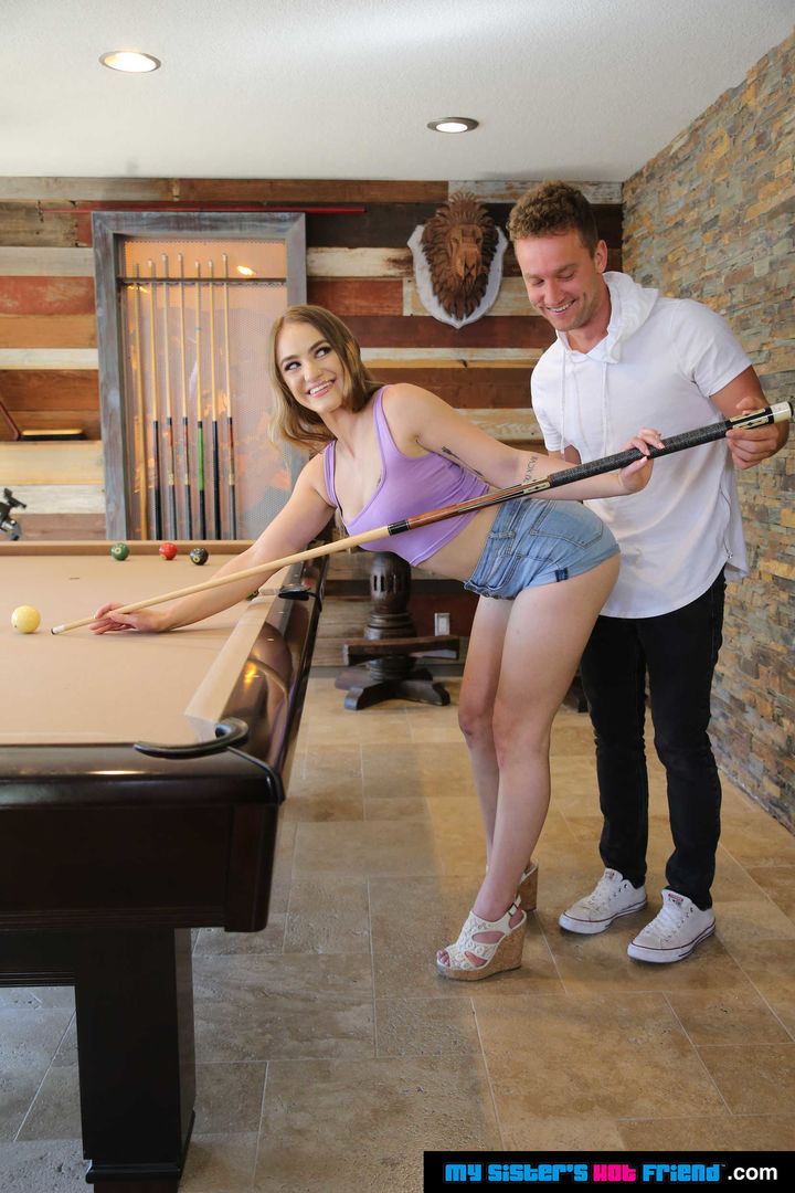 Kenzie Madison plays strip pool with friend's brother
