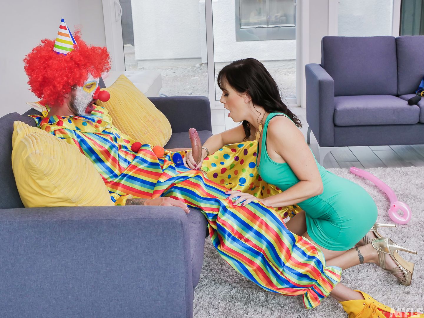 Horny Clown Dick Down