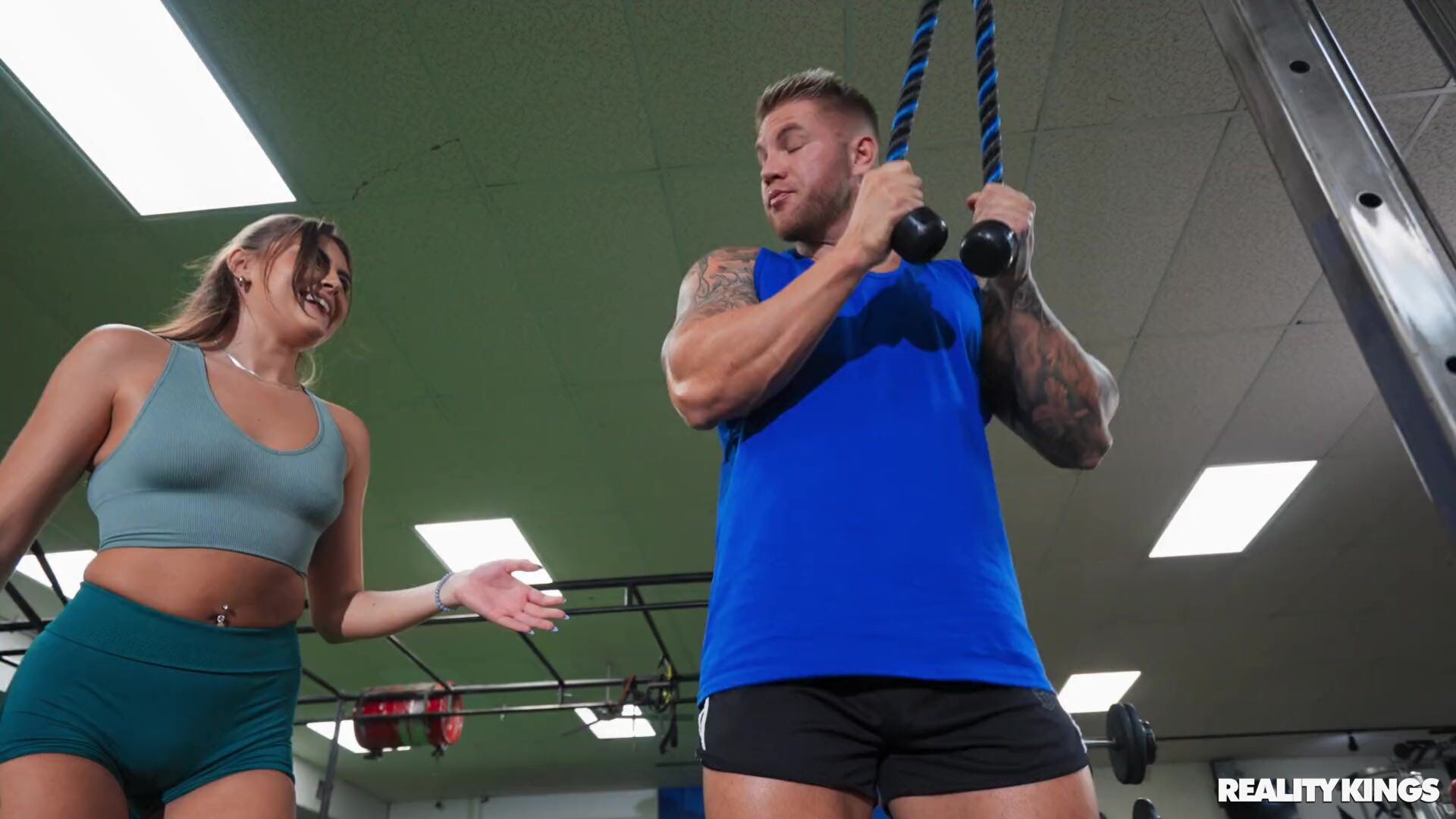 Working Out By Lifting Cock