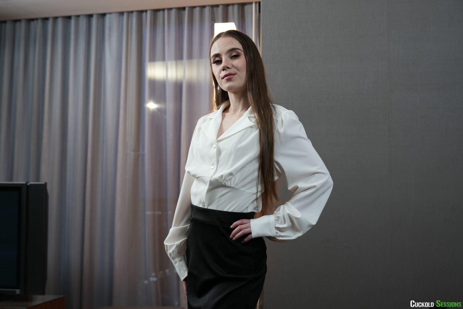 Petite Sia Wood Turns An Interview Into a Fuck Session