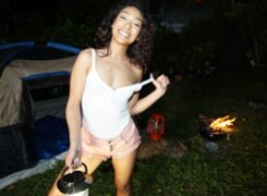 Sarah Lace Fucked In Camping Trip