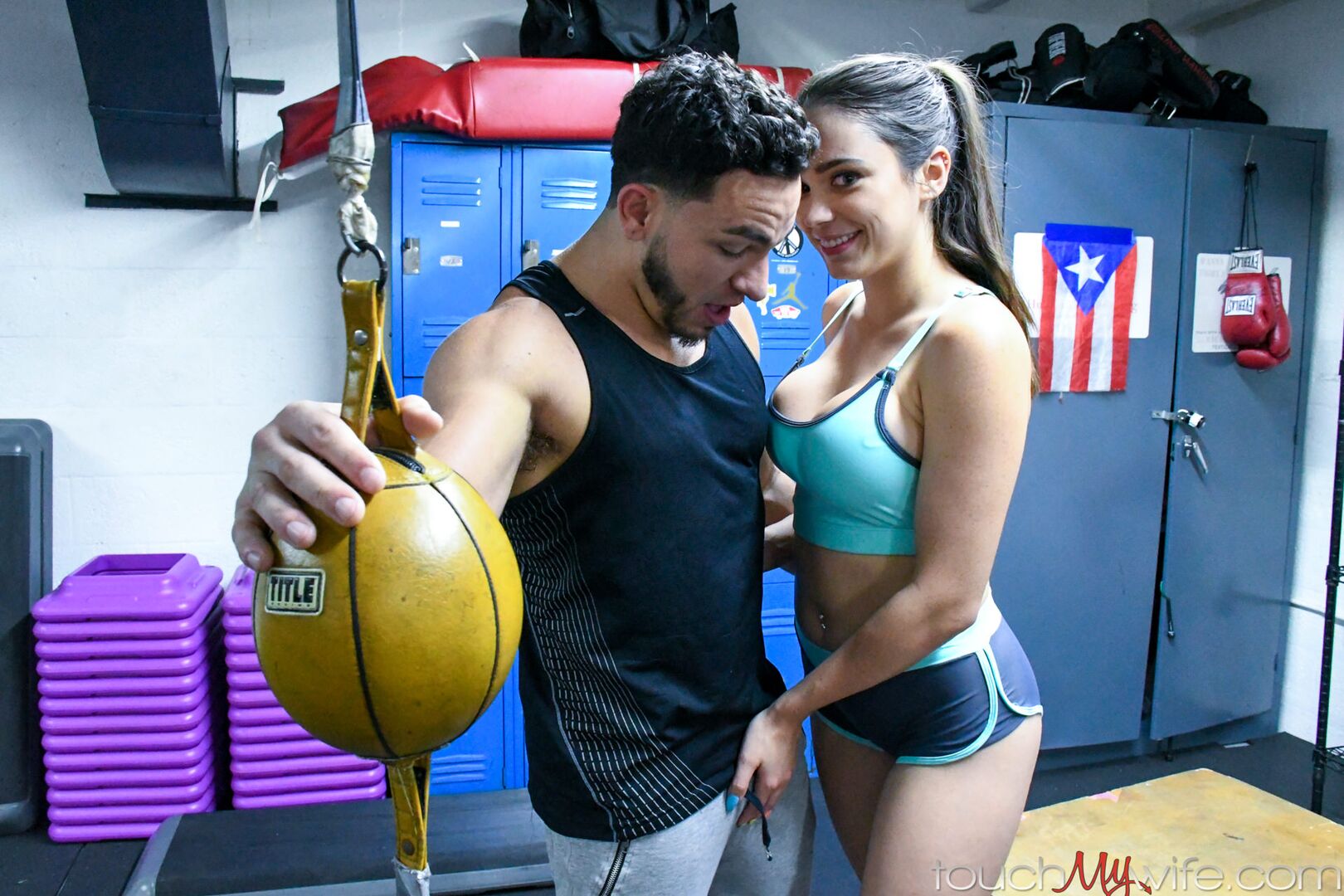 Personal Trainer Stretches My Hot Wife Out