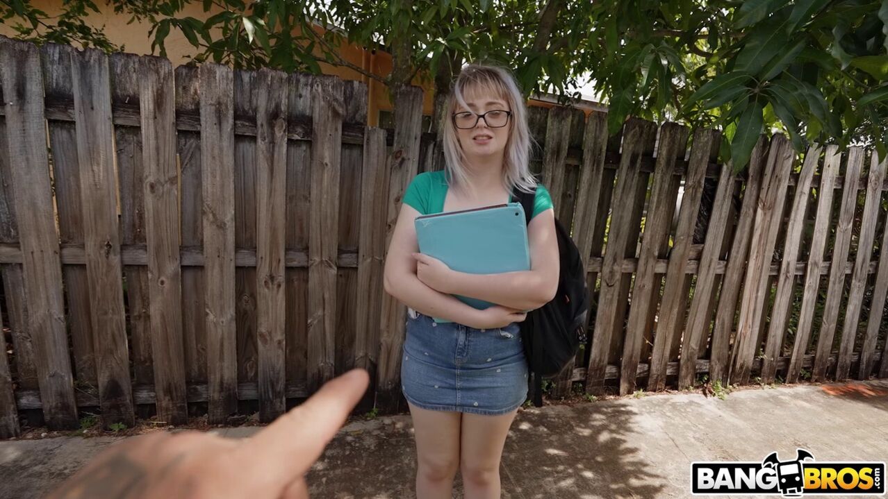 Nerdy Blonde Takes Big Dick