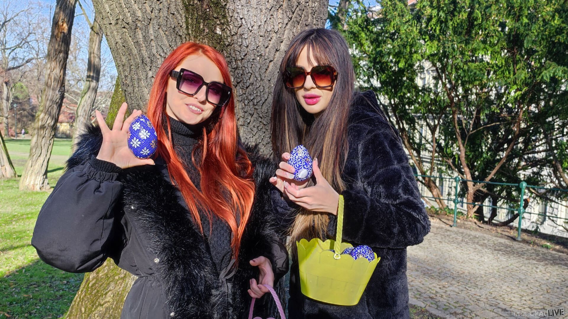 Easter Egg Hunt Turns Into Double Pussy Penetration Foursome