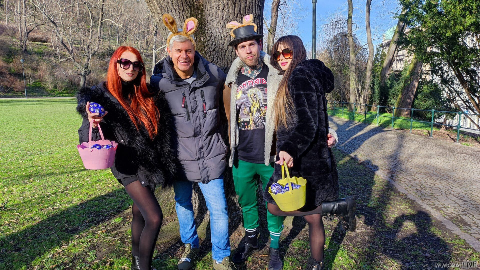 Easter Egg Hunt Turns Into Double Pussy Penetration Foursome