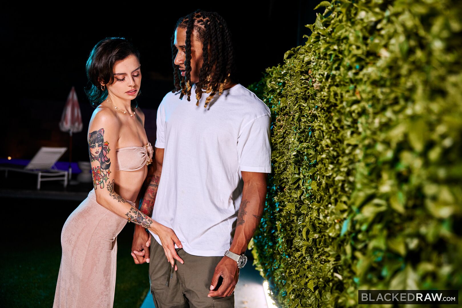 Petite Brunette Angel Has Huge Appetite For BBC