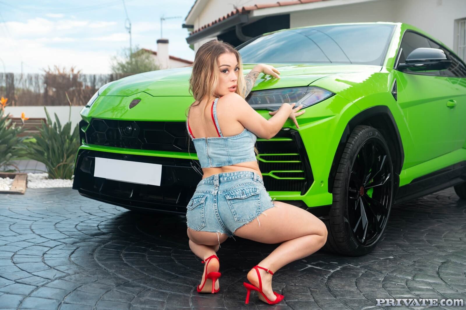 Misha Maver, Busty Blonde Washes Car and Enjoys Anal