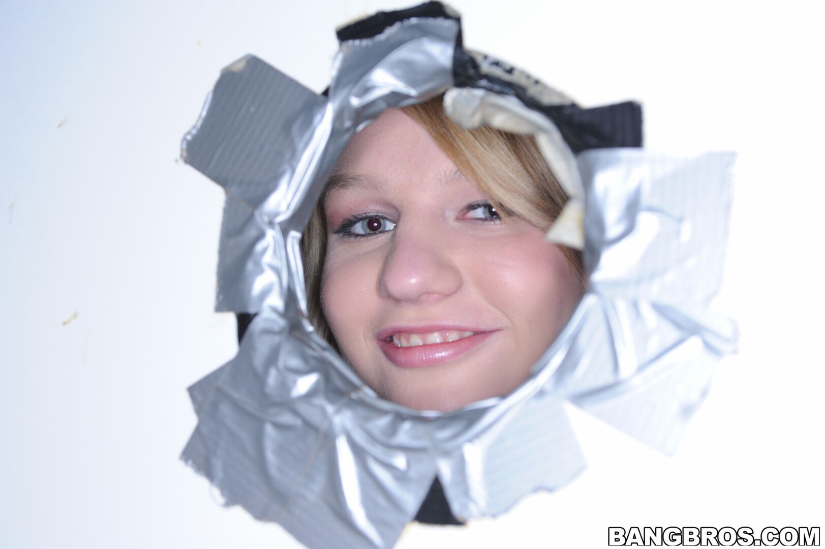 Her first gloryhole sucking and fucking