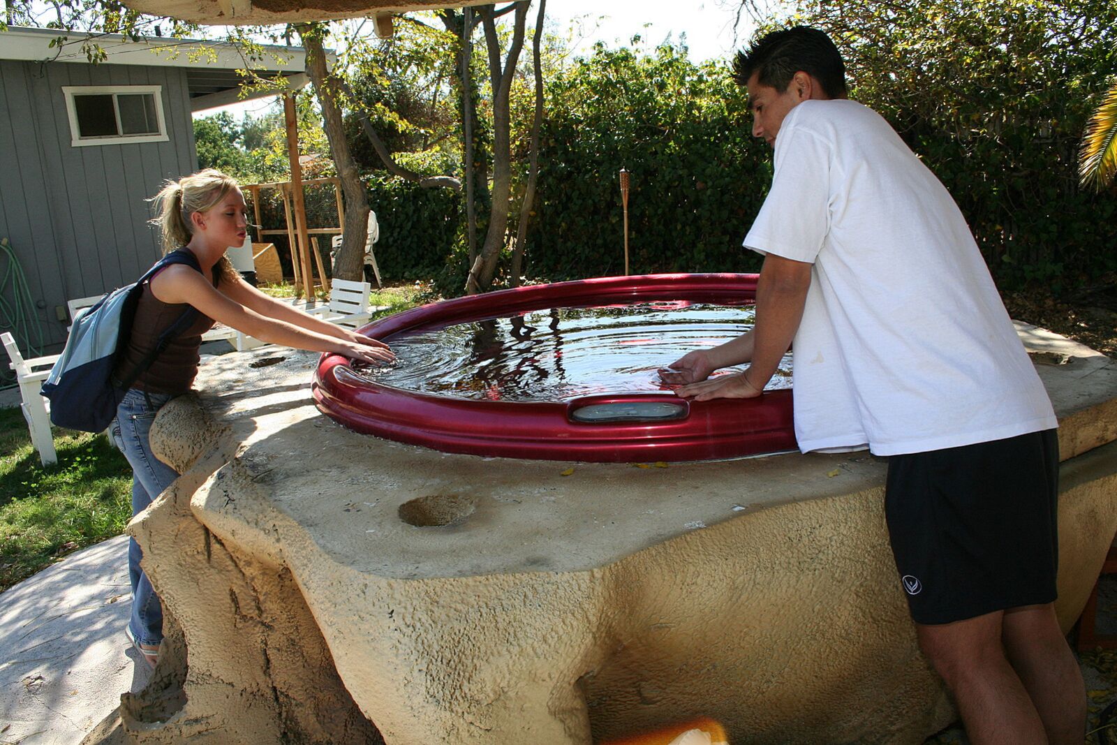 Madison Scott Gets A Facial In The Hot Tub