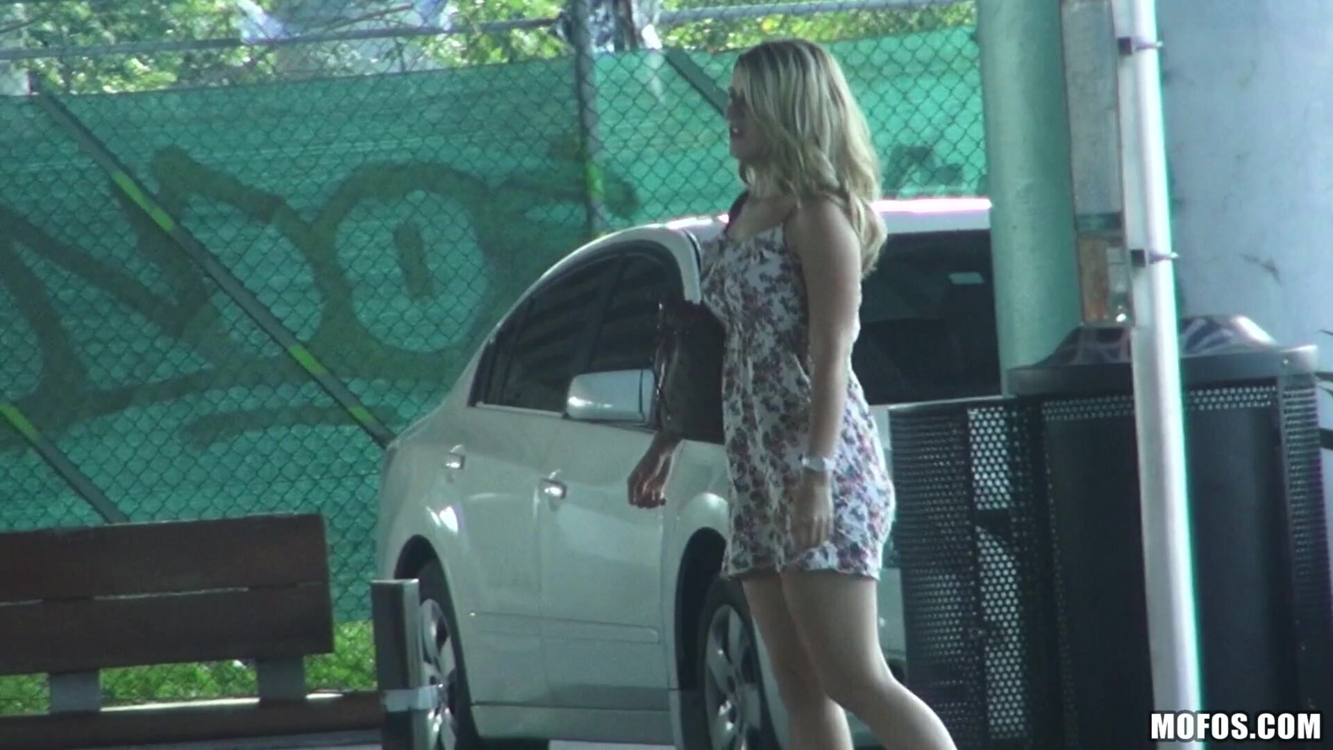 Blonde Gets Nailed on Camera