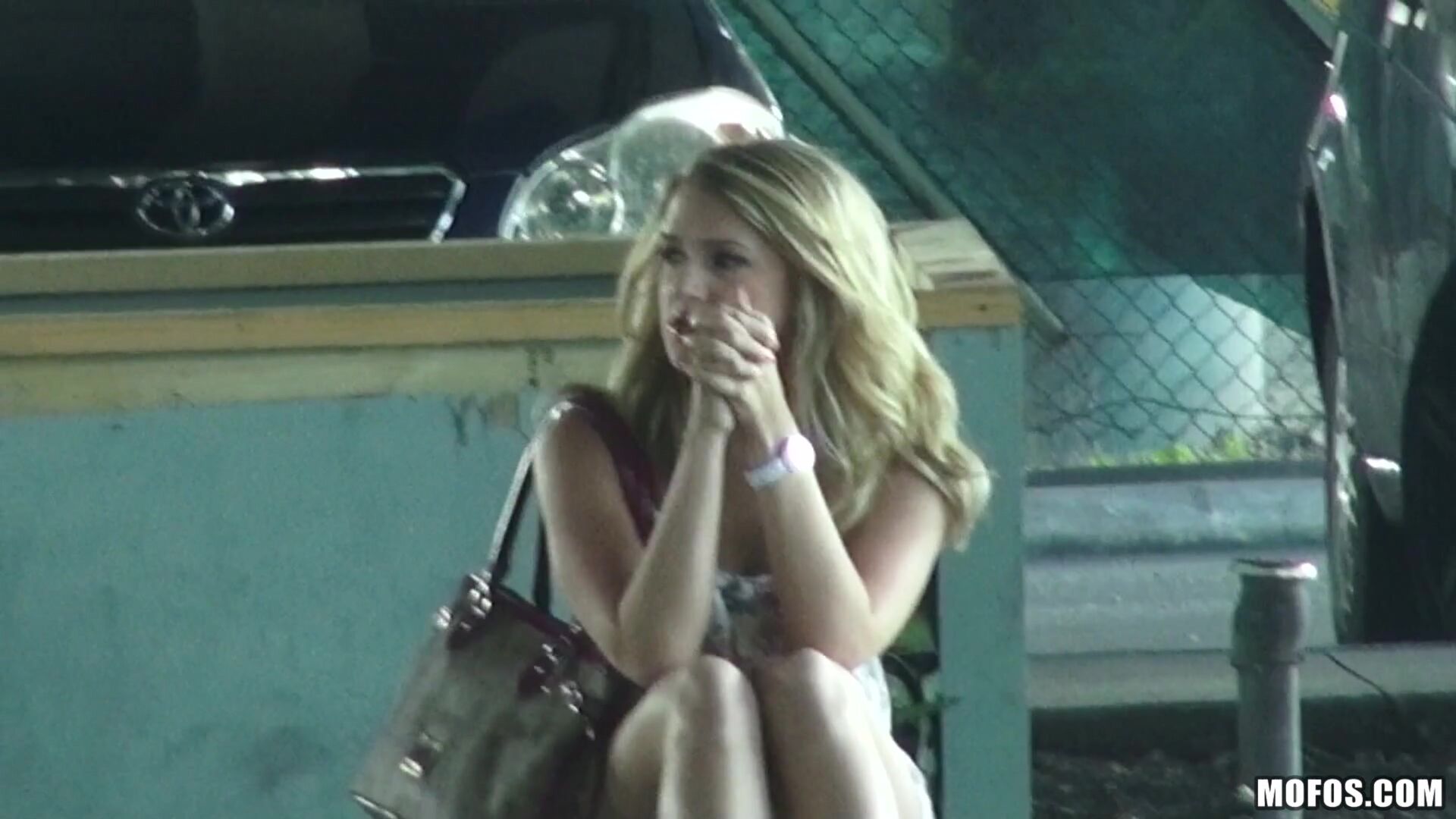 Blonde Gets Nailed on Camera