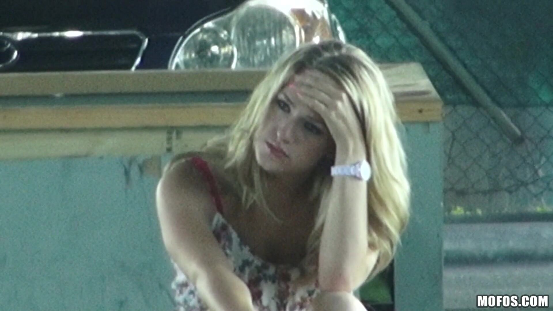 Blonde Gets Nailed on Camera