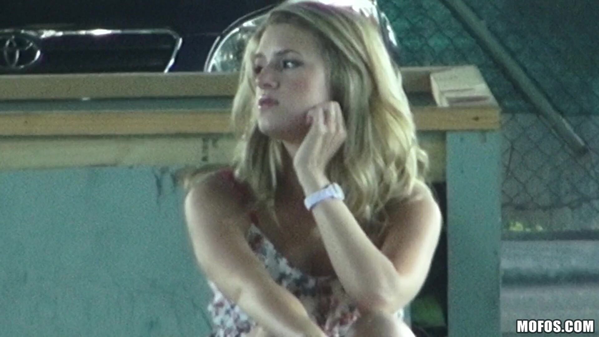 Blonde Gets Nailed on Camera