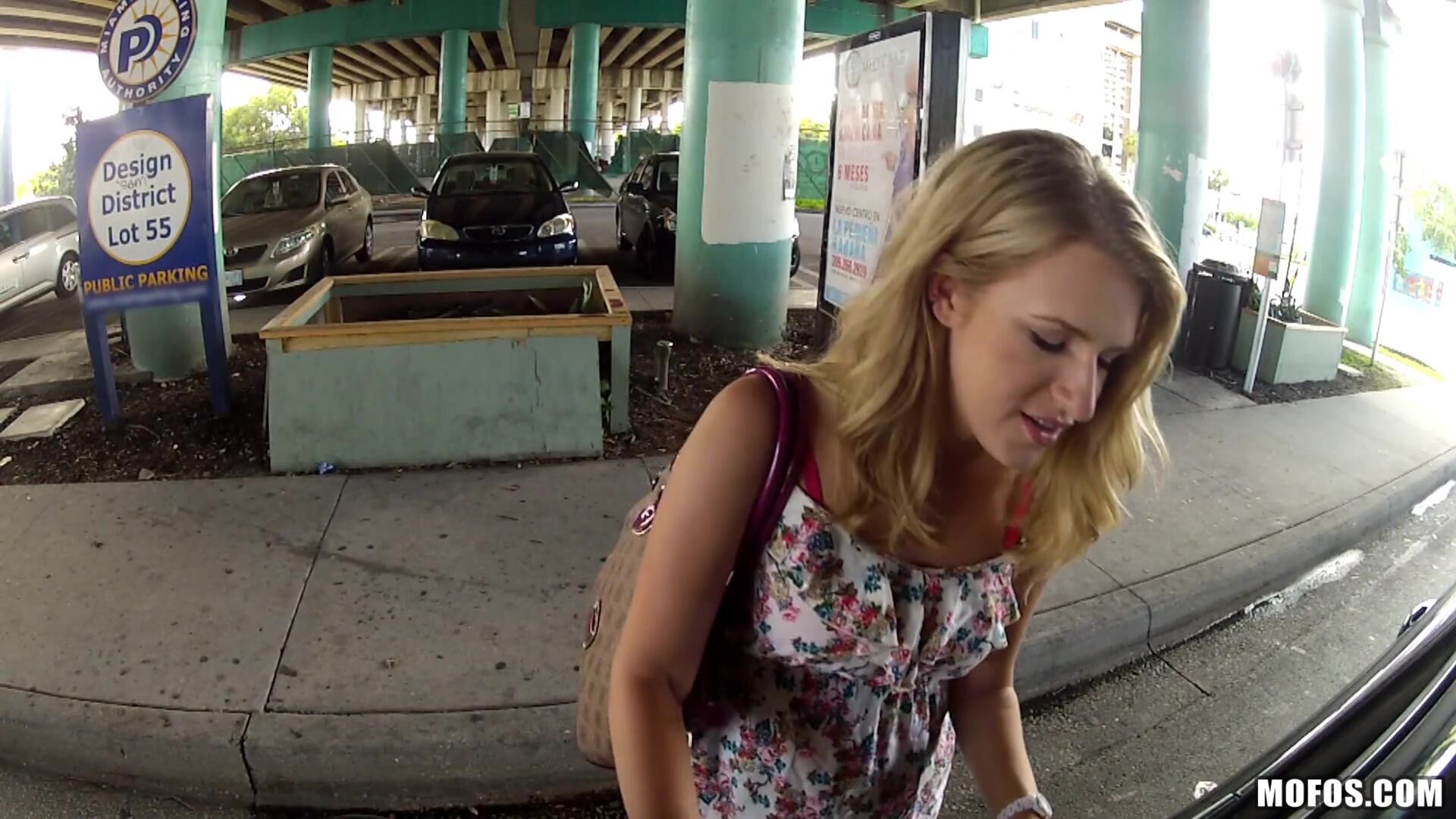 Blonde Gets Nailed on Camera
