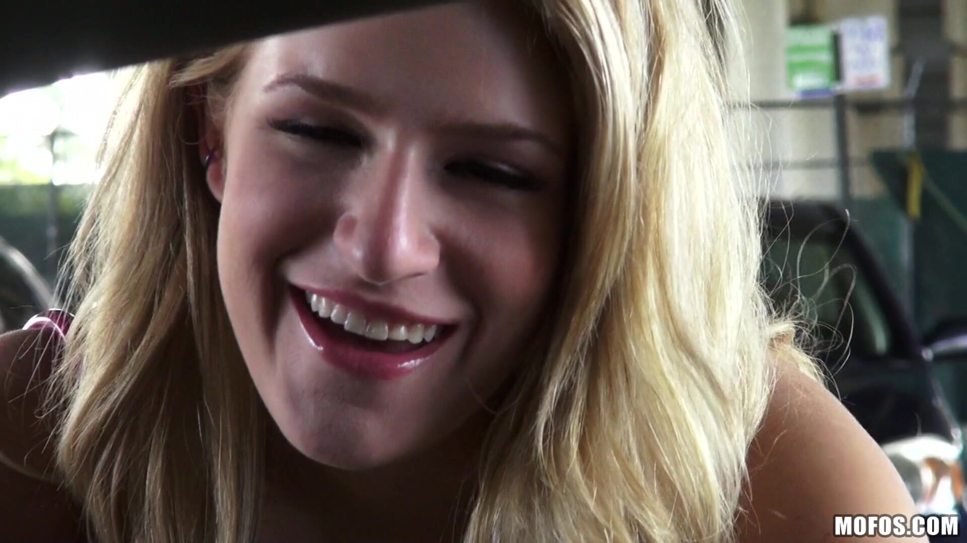 Blonde Gets Nailed on Camera