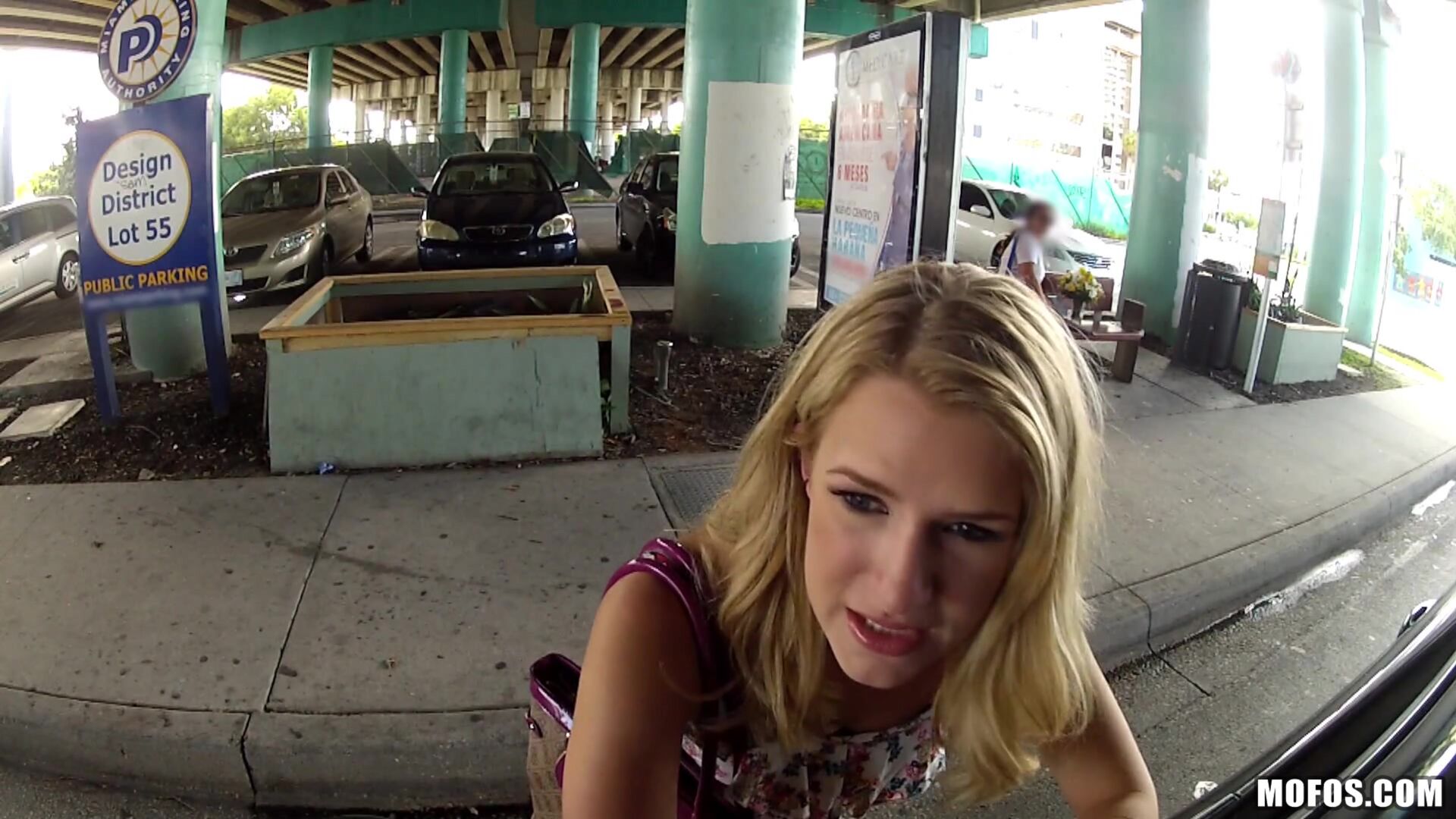 Blonde Gets Nailed on Camera