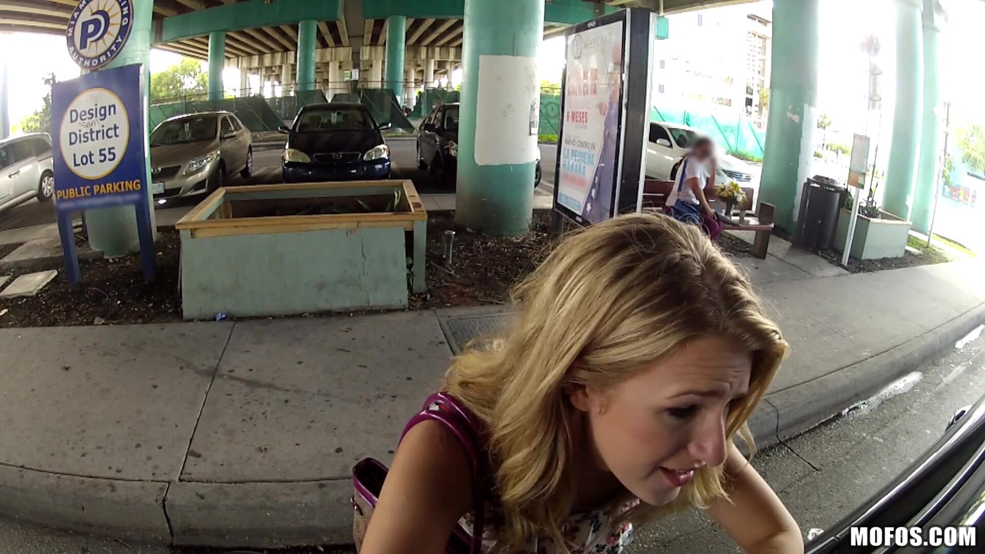 Blonde Gets Nailed on Camera