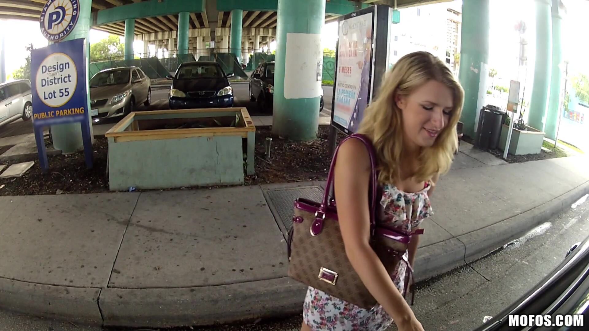 Blonde Gets Nailed on Camera