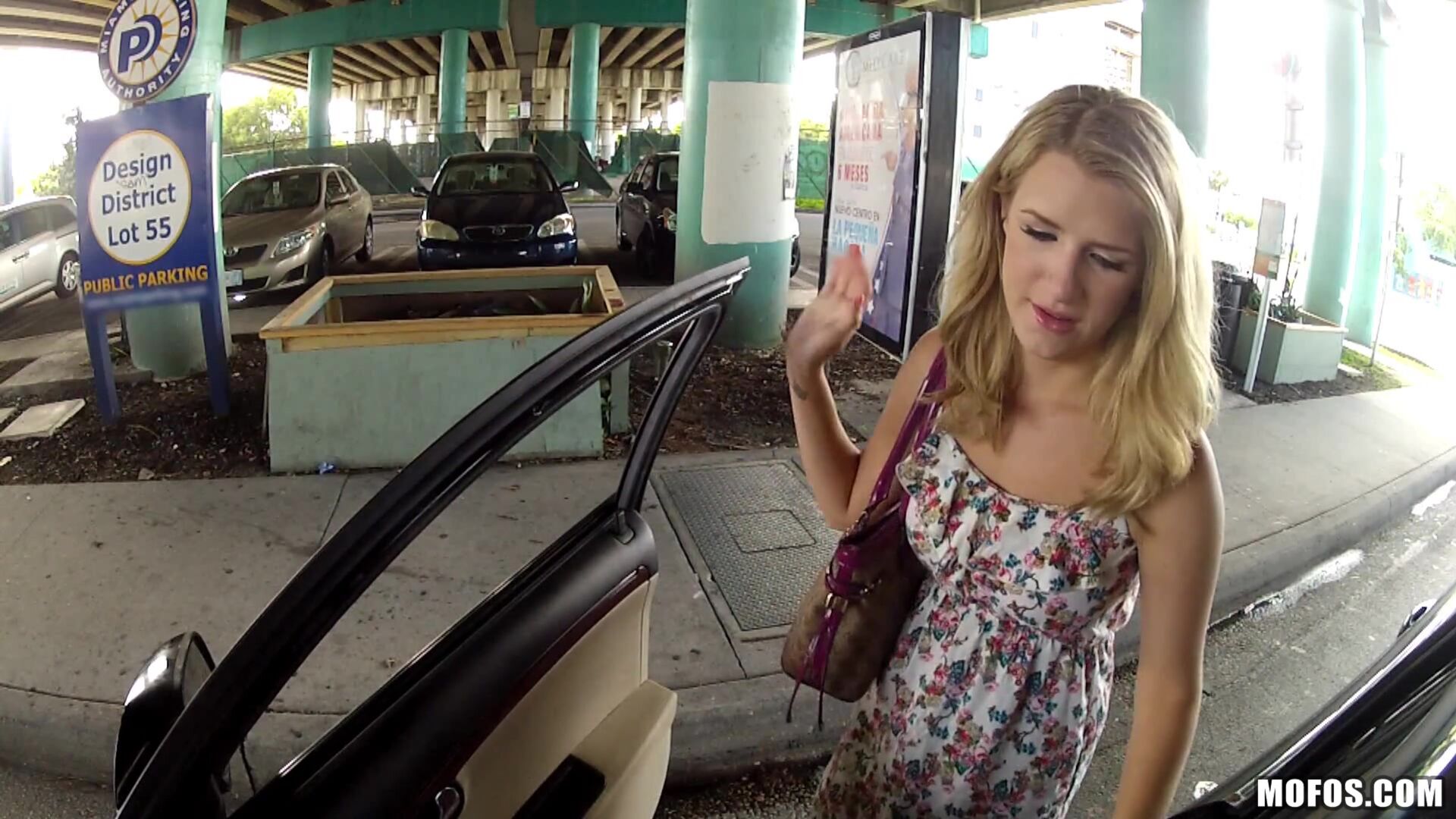 Blonde Gets Nailed on Camera