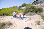Sexy Spanish girl fucked by the road