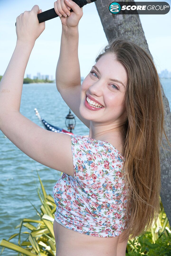 Tall Teen Elena Koshka Goes Fishin' for an Orgasm